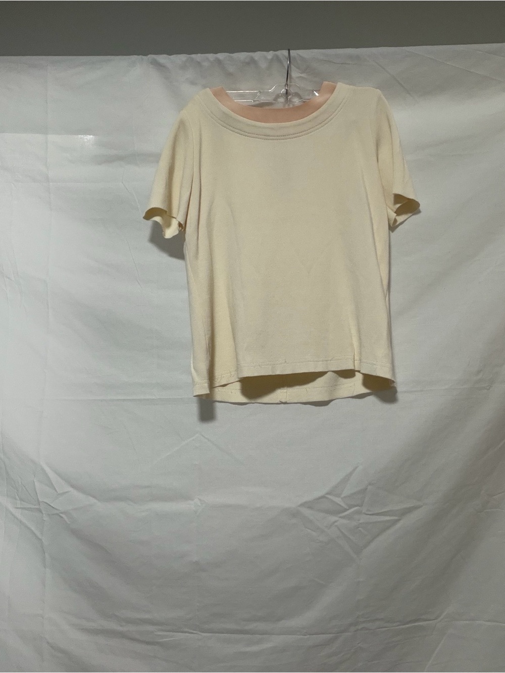 St. John Cream Short-Sleeve Boxy Tee